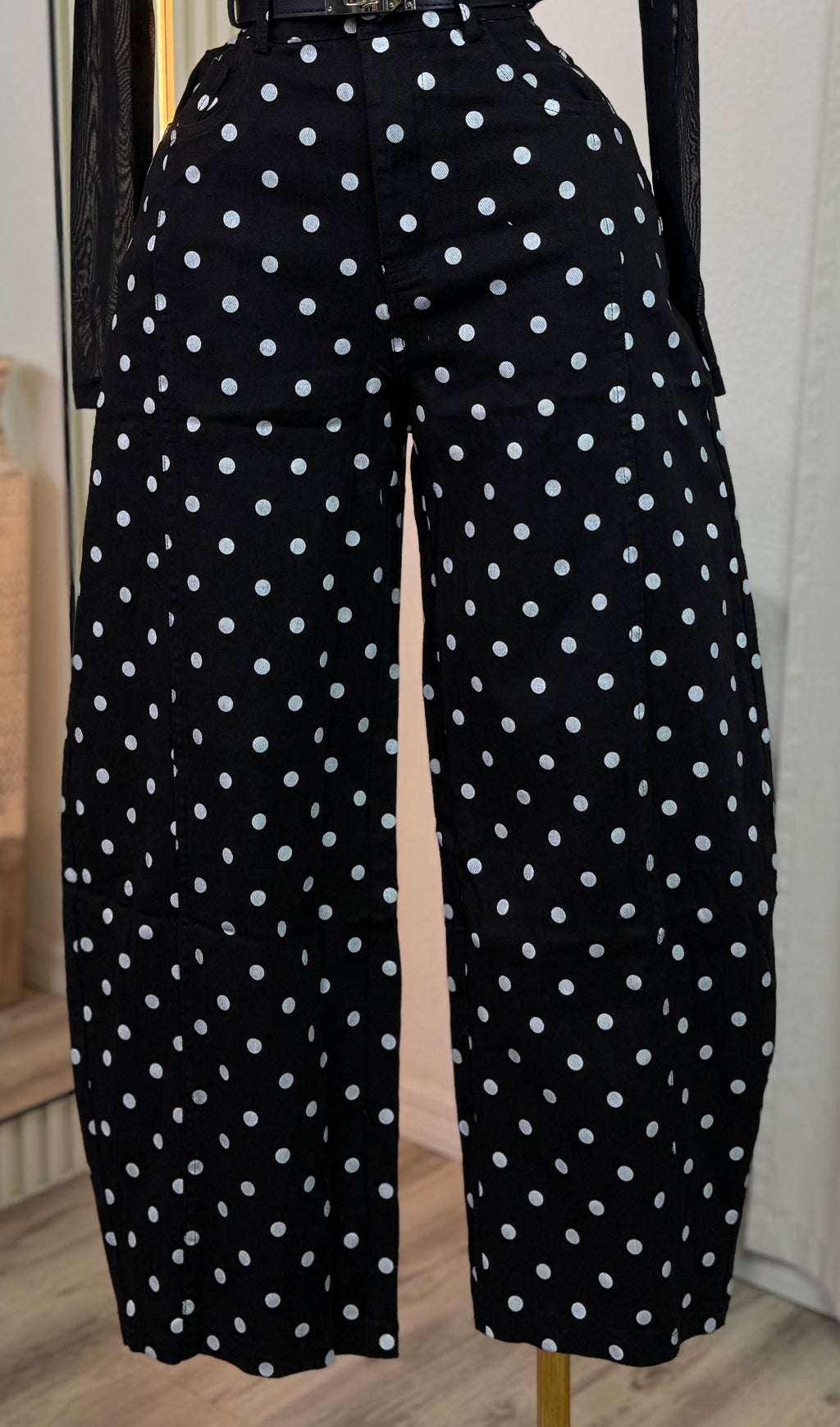 POLKA MUSE BARREL PANTS