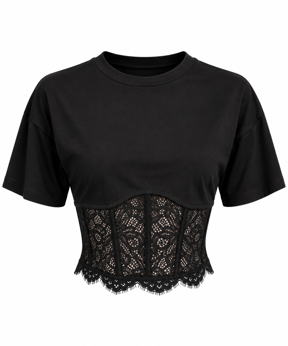 LACE MUSE CORSET TEE