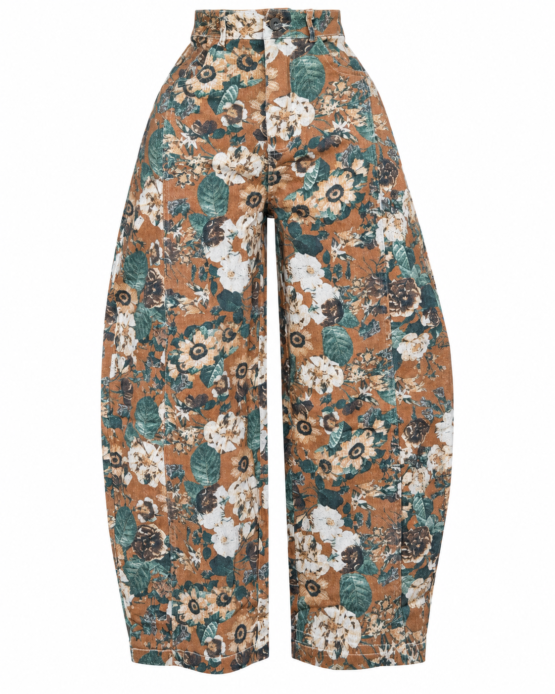 VINTAGE BLOOM BARREL PANTS GREEN