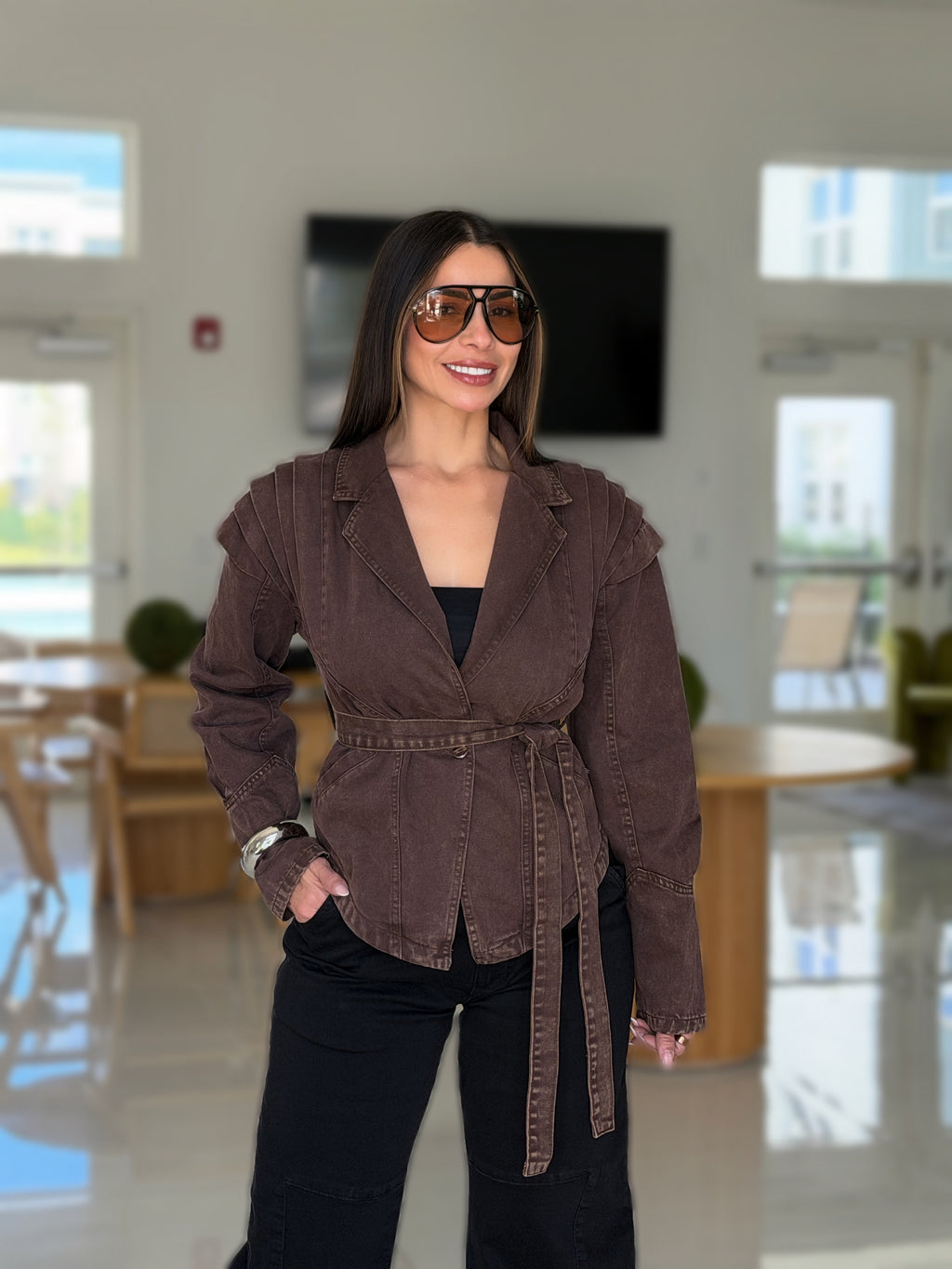 MARGOT BELTED JACKET