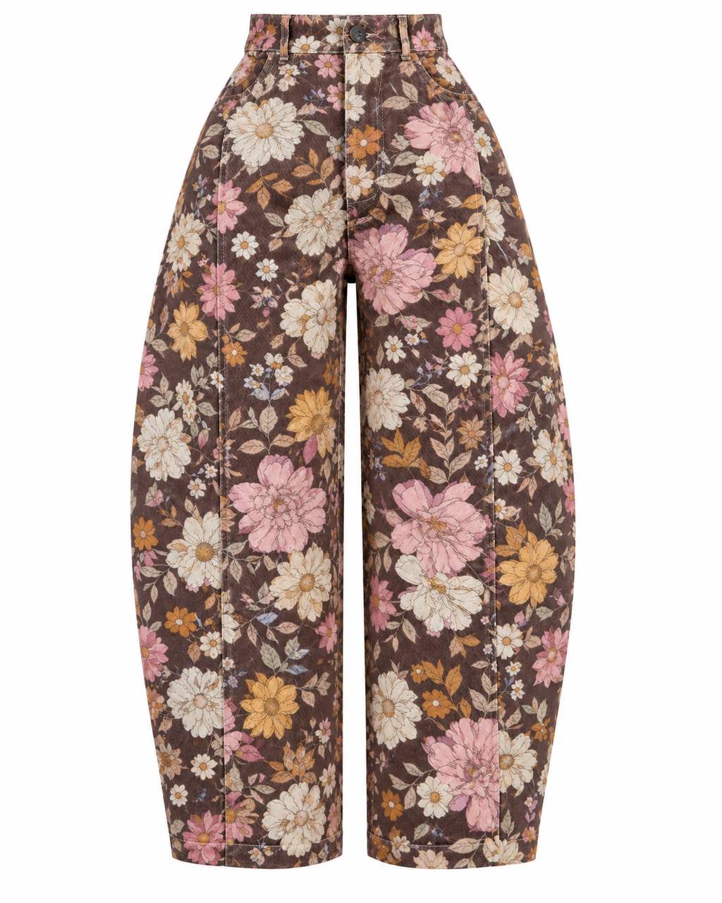 VINTAGE BLOOM BARREL PANTS PINK