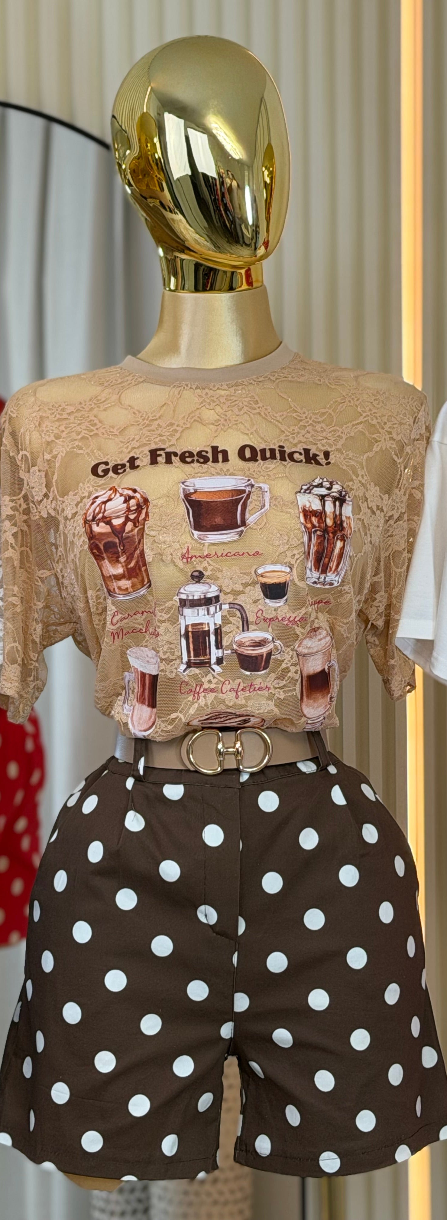 ESPRESSO LACE T-SHIRT