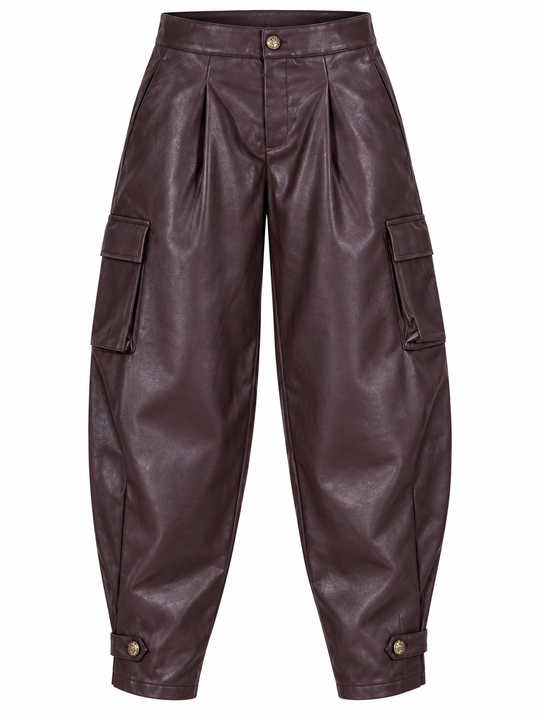 RAQUEL CARGO PANTS-BURGUNDY