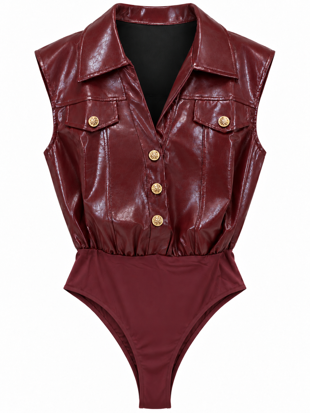 VIVIENNE PATENT BODYSUIT