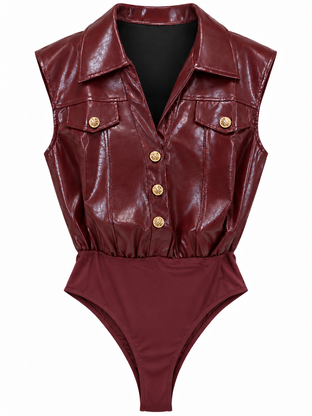 VIVIENNE PATENT BODYSUIT