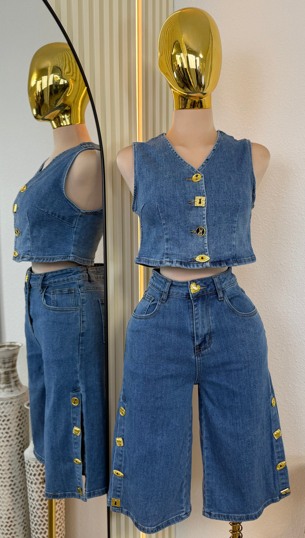 KENDRA DENIM SET