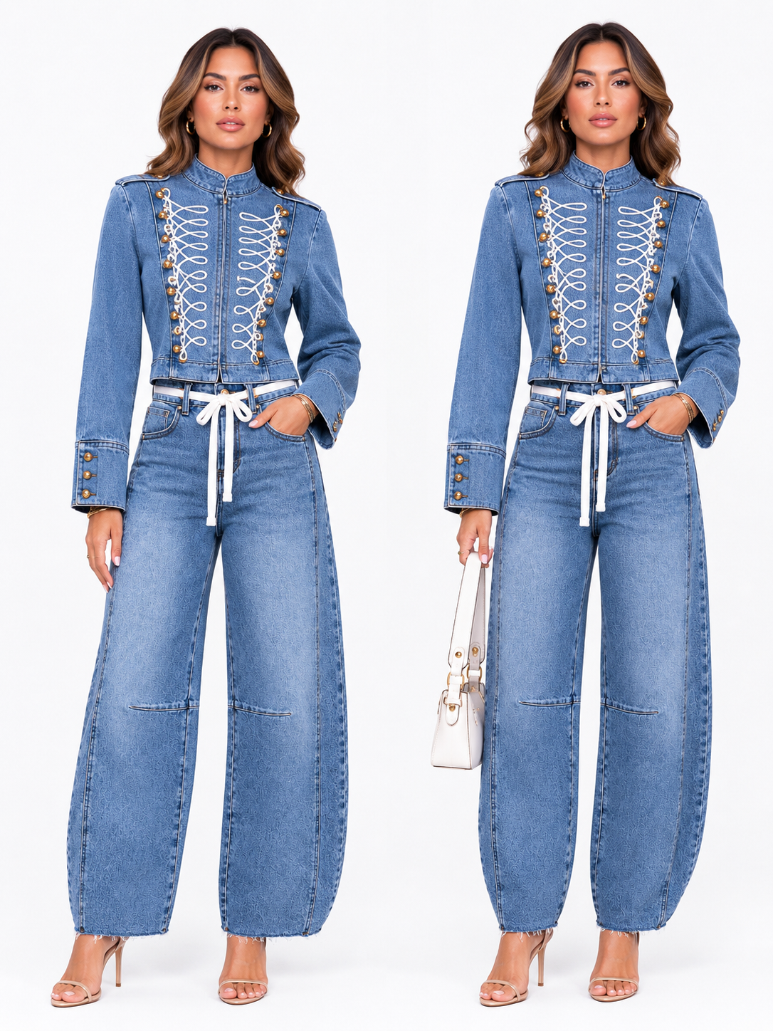 SAVANNAH MILITARY DENIM JACKET