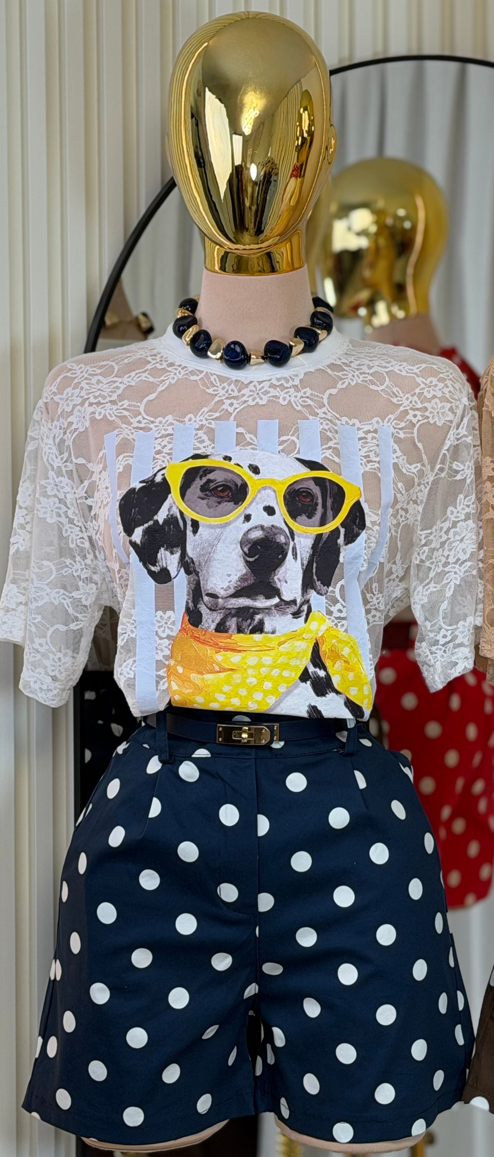 DAISY DOG LACE T-SHIRT