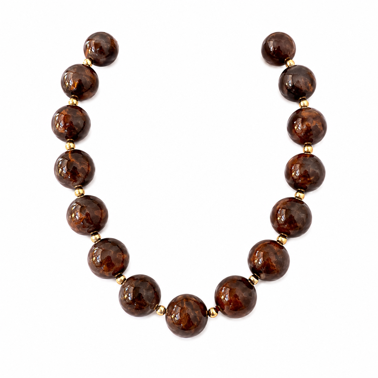 VIVIENNE CHOCOLATE CHICLE NECKLACE