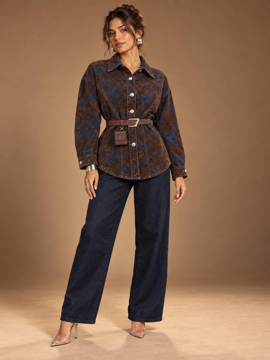 VINTAGE MUSE DENIM JACKET BROWN