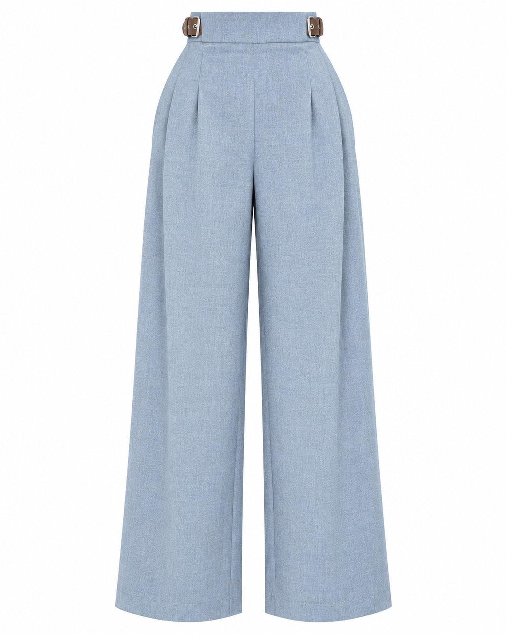 CAMBRIDGE BELTED WIDE LEG PANTS