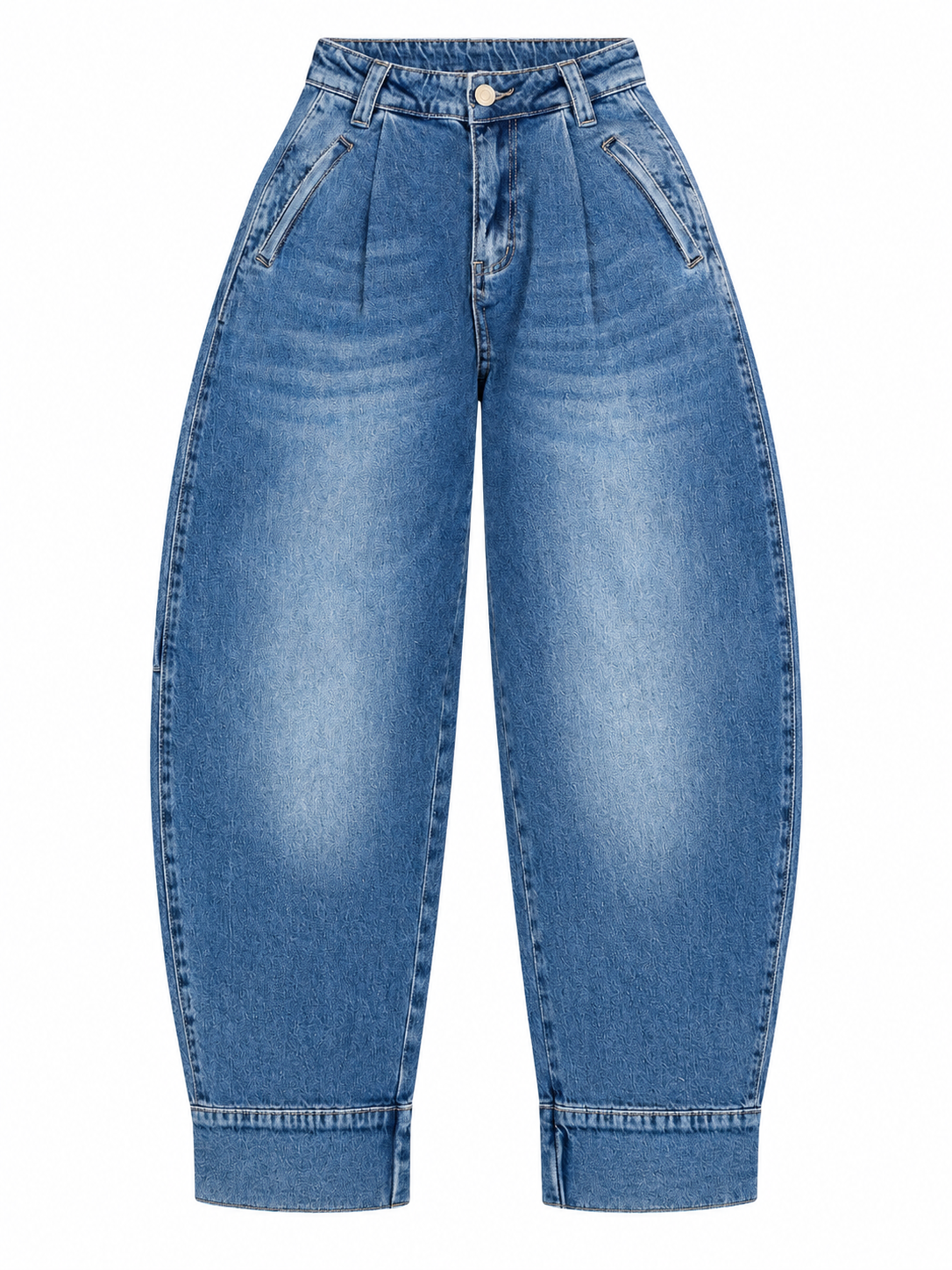 BLUE SCULPT MOM JEANS