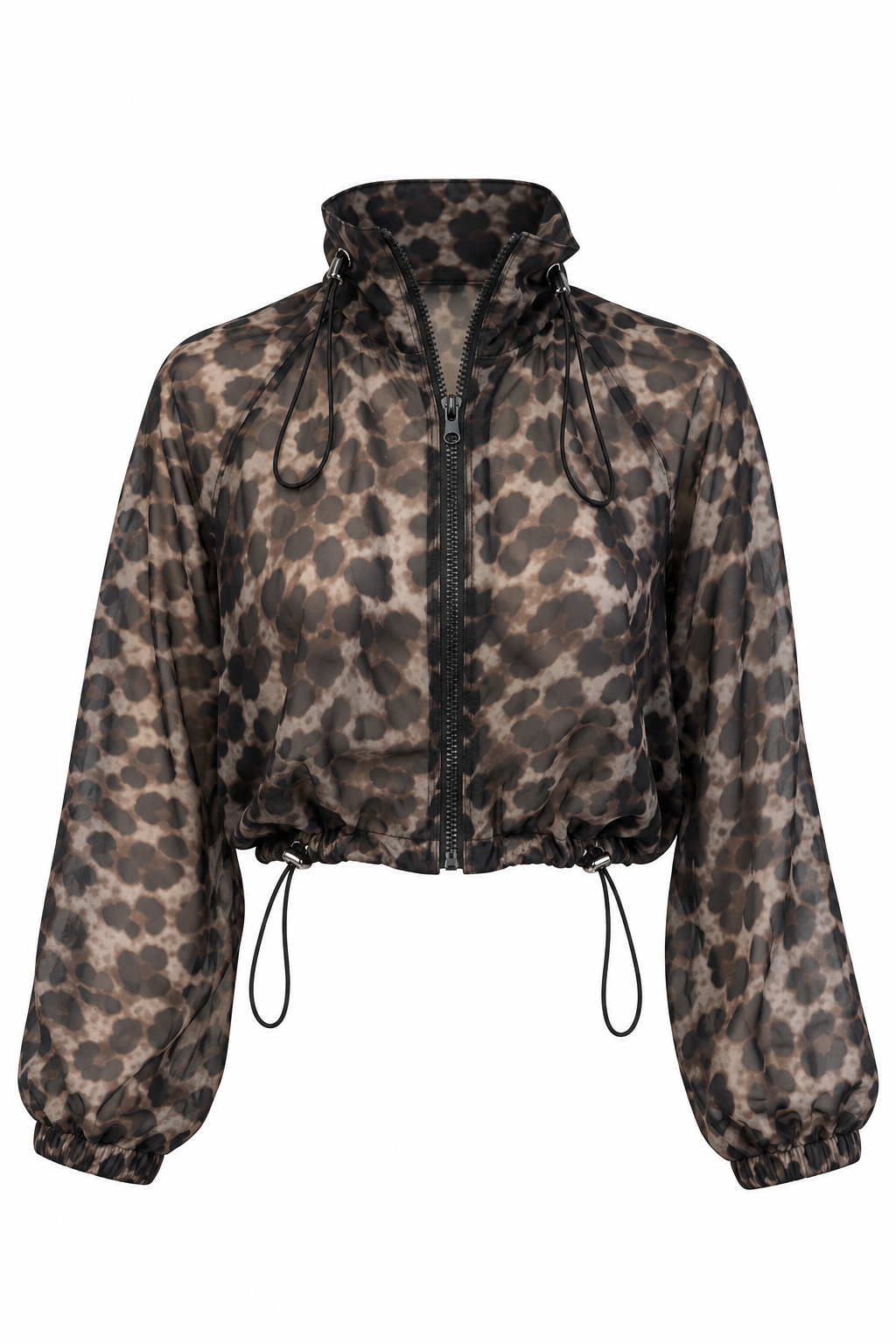 LEOPARD WHISPER CHIFFON JACKET
