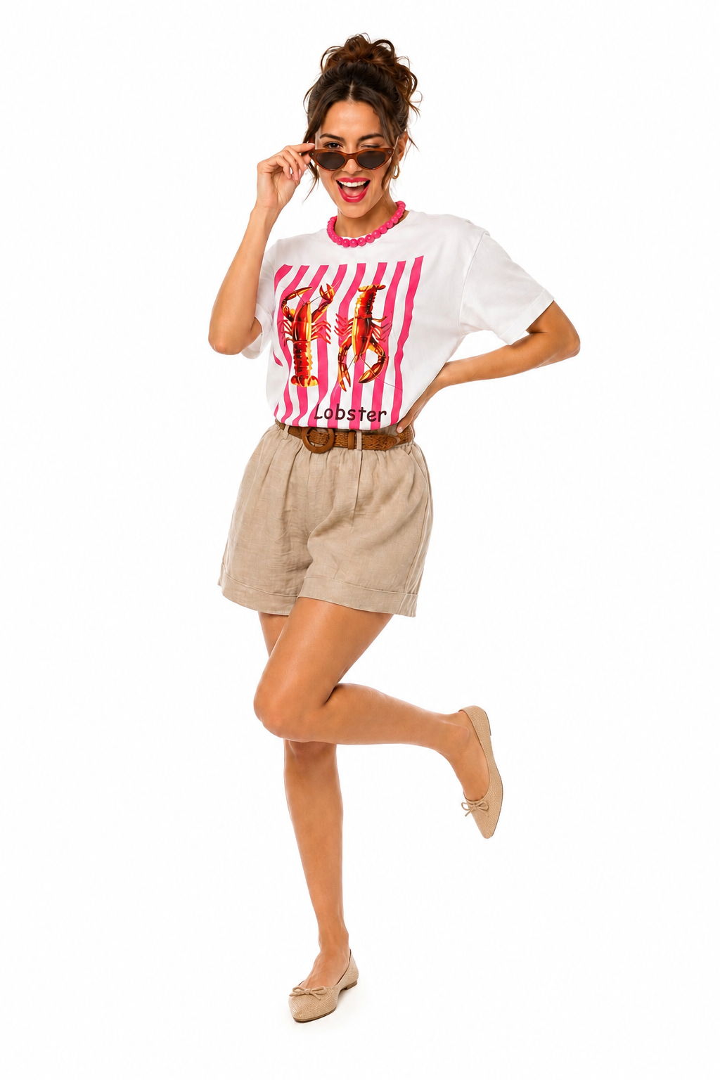 MALIBU LOBSTER TEE – WHITE