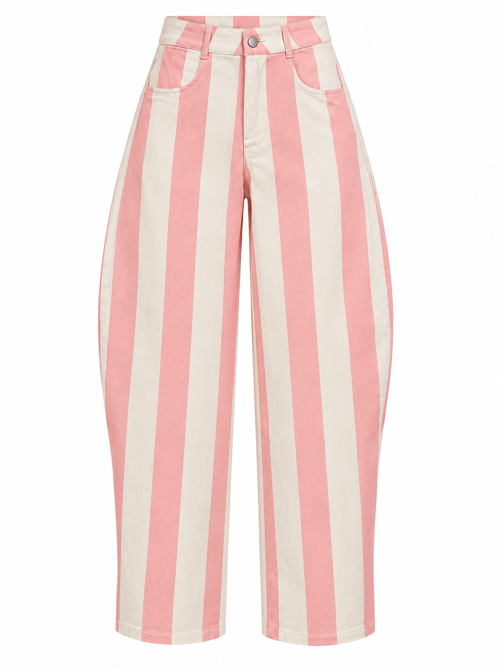 CANDY STRIPE BARREL PANTS