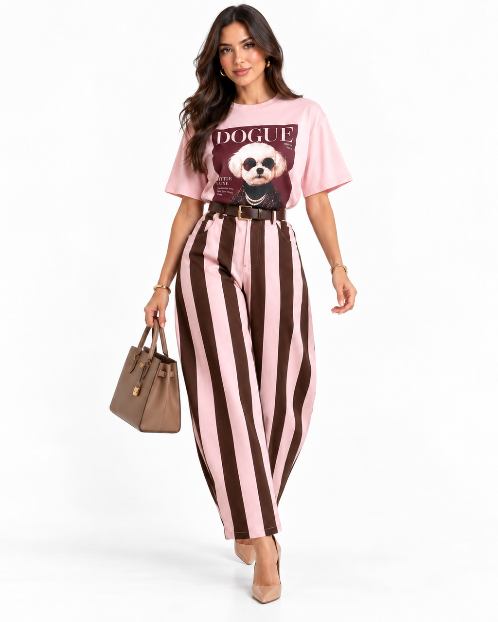 CANDY STRIPE BARREL PANTS