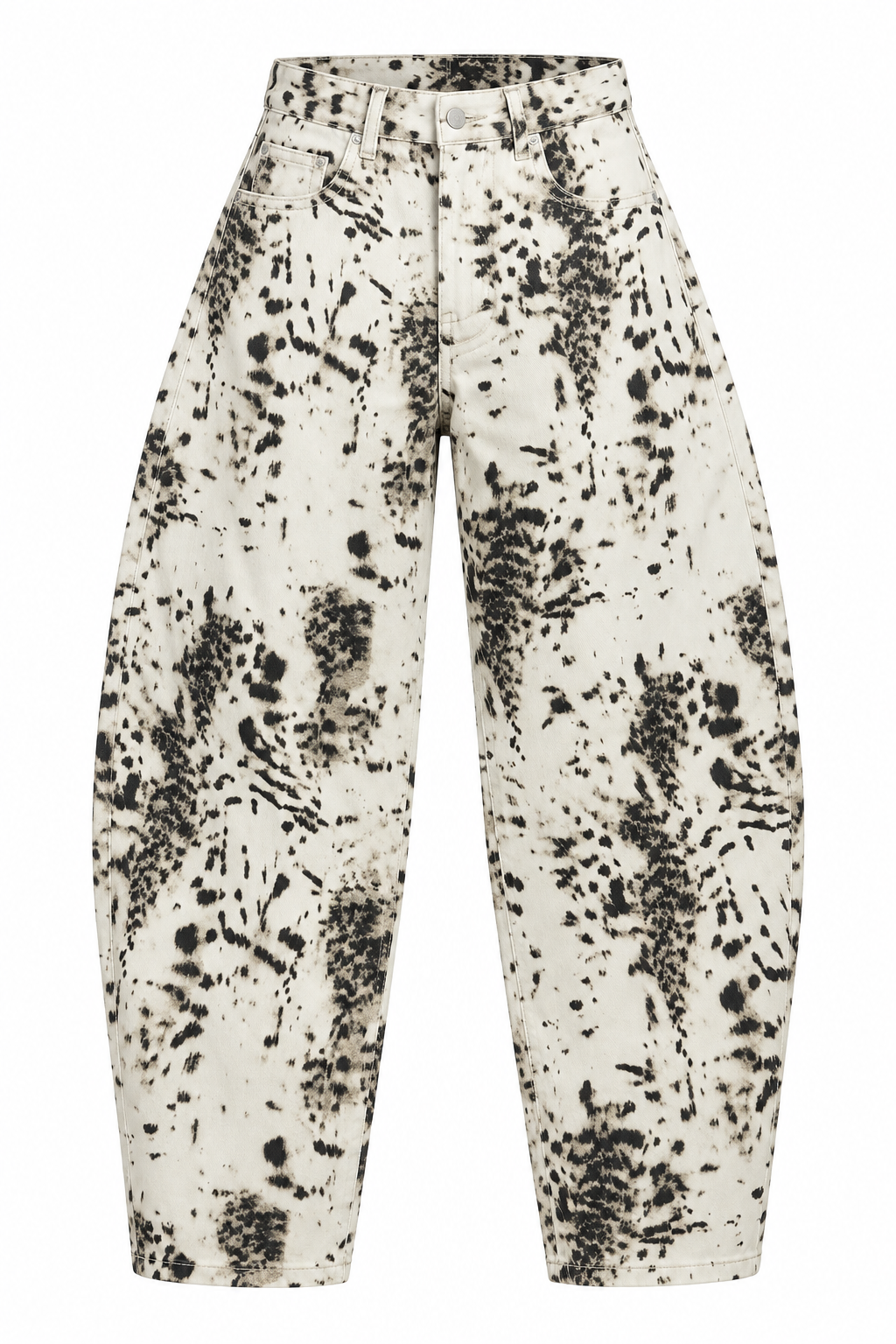 KAIRA ABSTRACT BARREL JEAN
