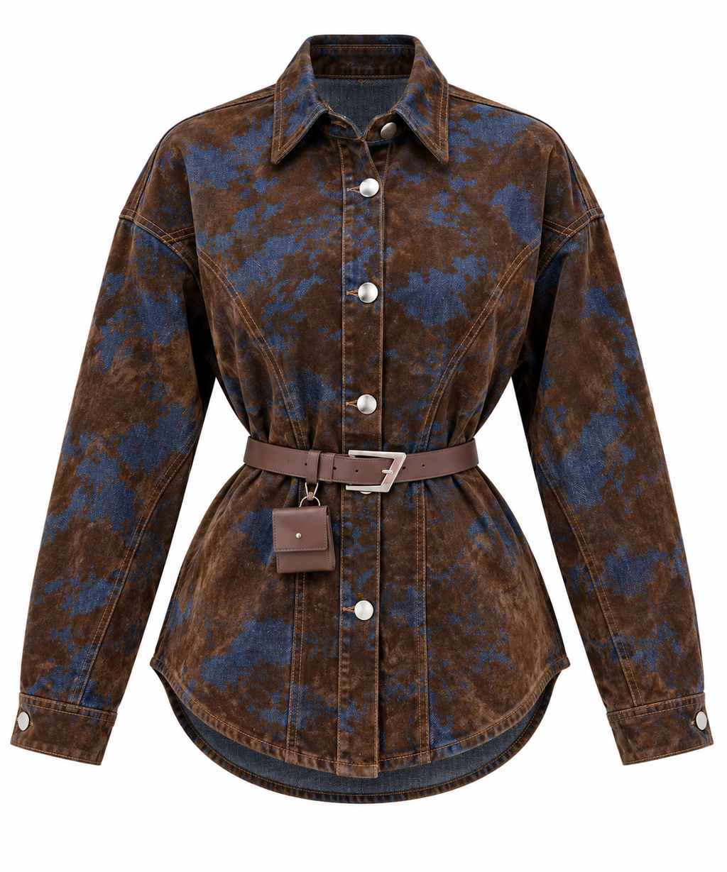 VINTAGE MUSE DENIM JACKET BROWN