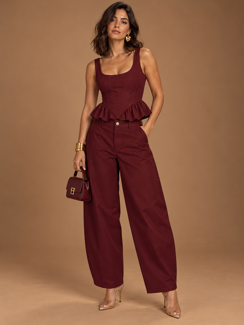 LIORA PEPLUM SET