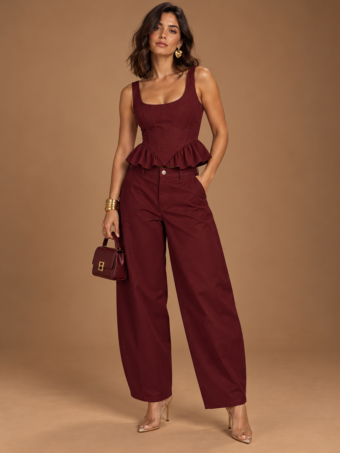LIORA PEPLUM SET