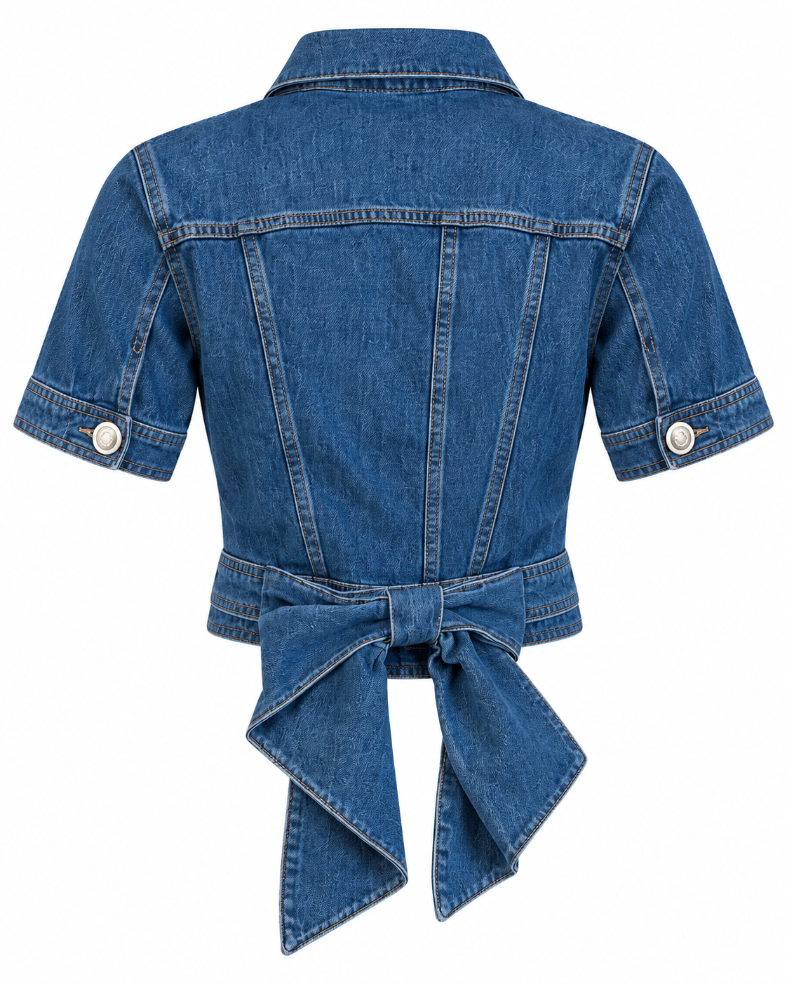 MARIELLE BOW DENIM JACKET
