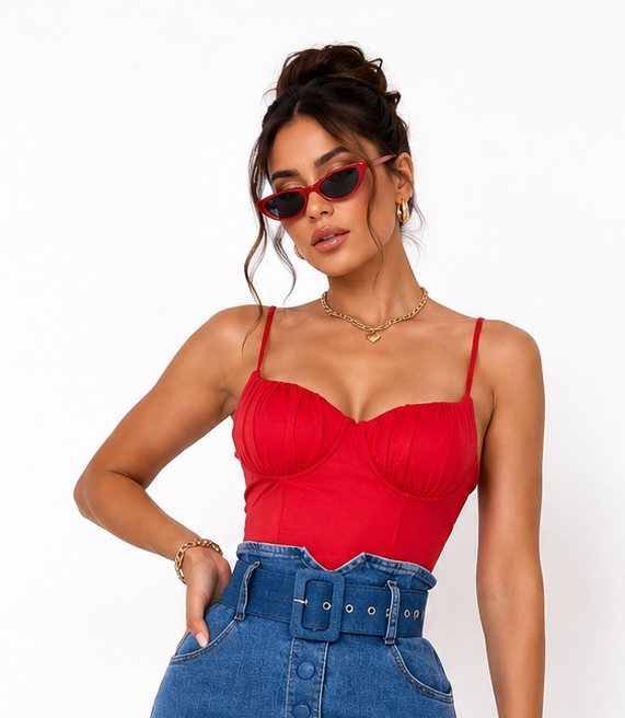 COLETTE DENIM MIDI SKIRT