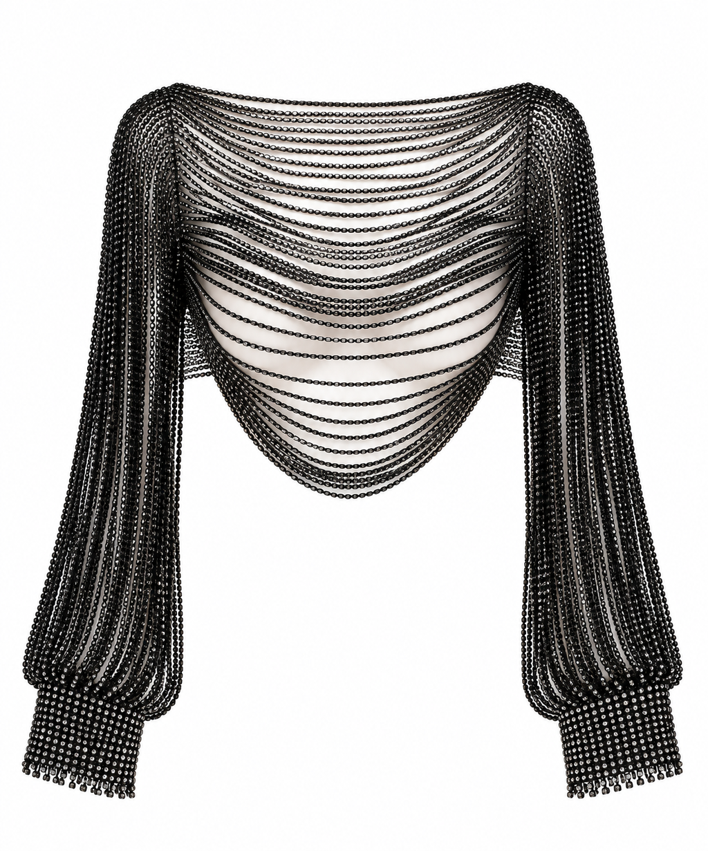 NIREYA RHINESTONE TOP