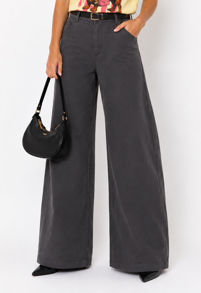 MAELLE WIDE BARREL  CHARCOAL