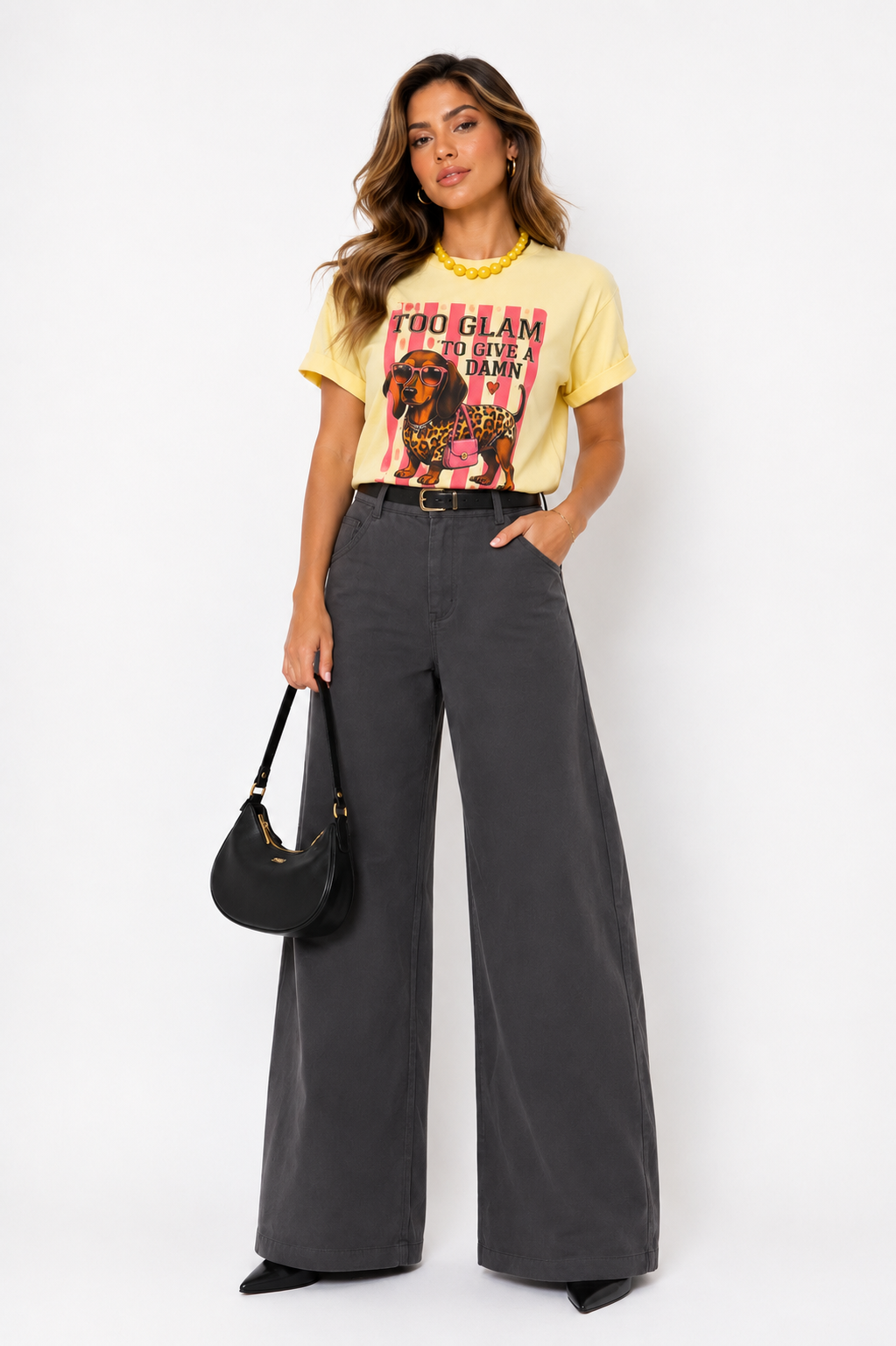 MAELLE WIDE BARREL  CHARCOAL