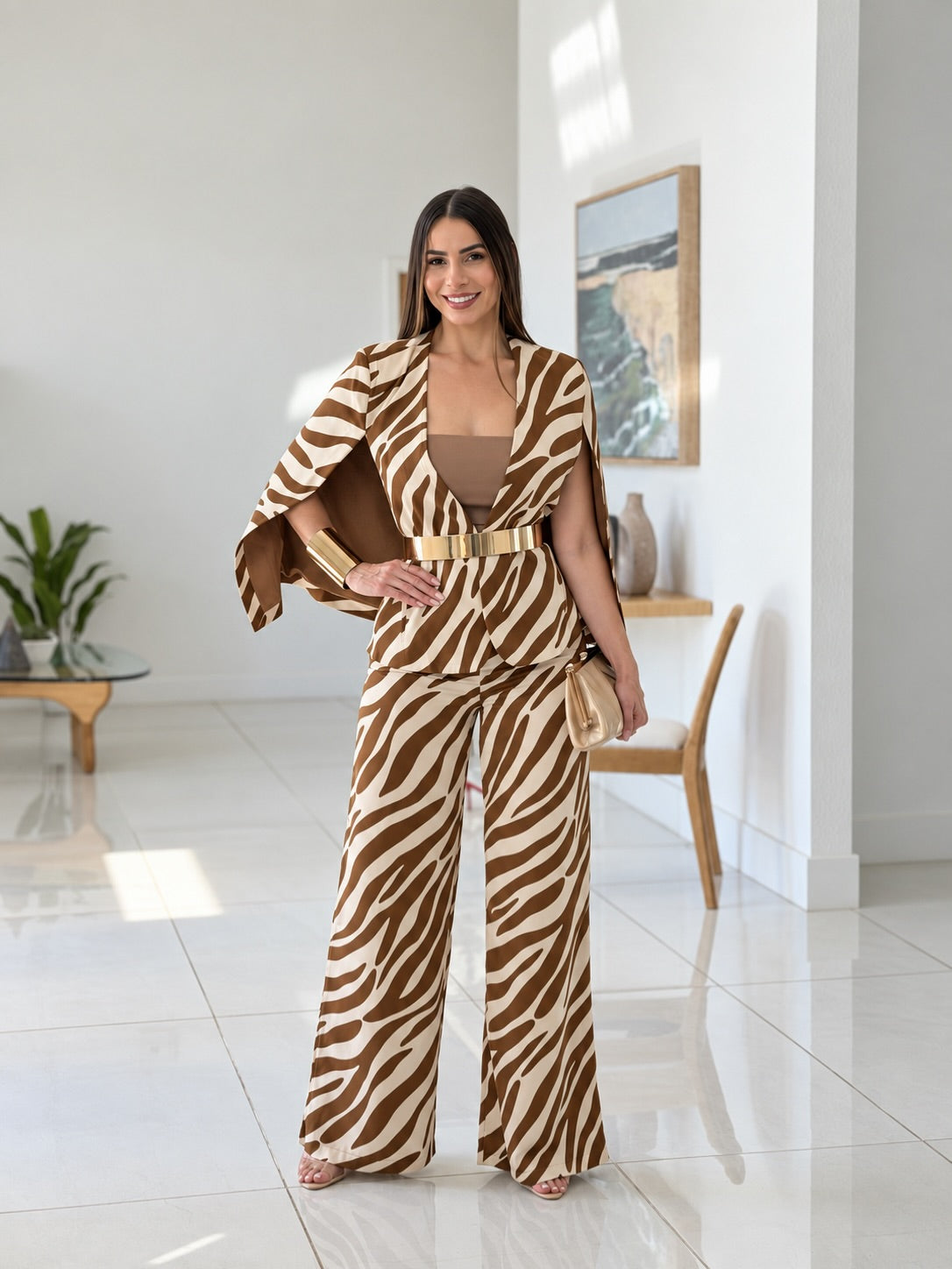 TILA ZEBRA SET – BROWN