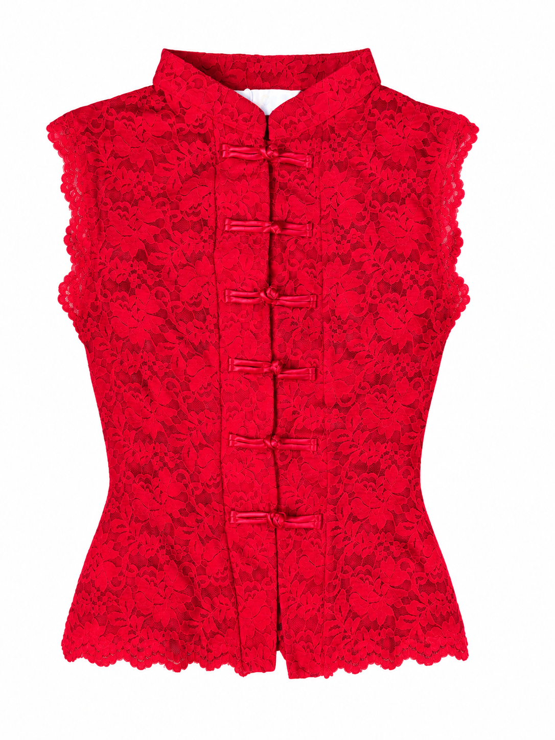 ORIENTAL BLOOM LACE VEST