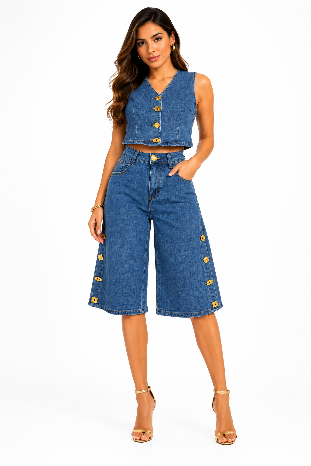 KENDRA DENIM SET