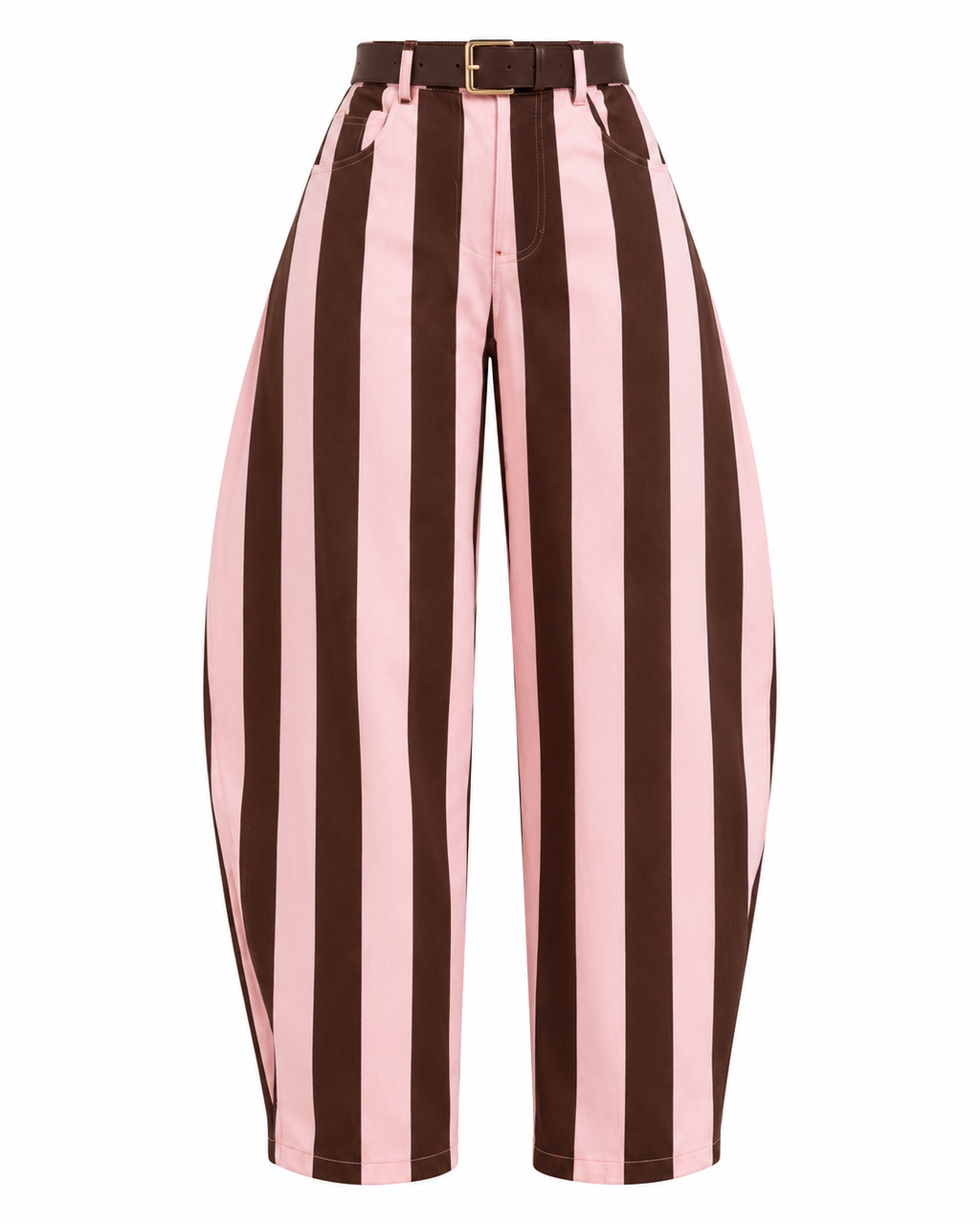 CANDY STRIPE BARREL PANTS