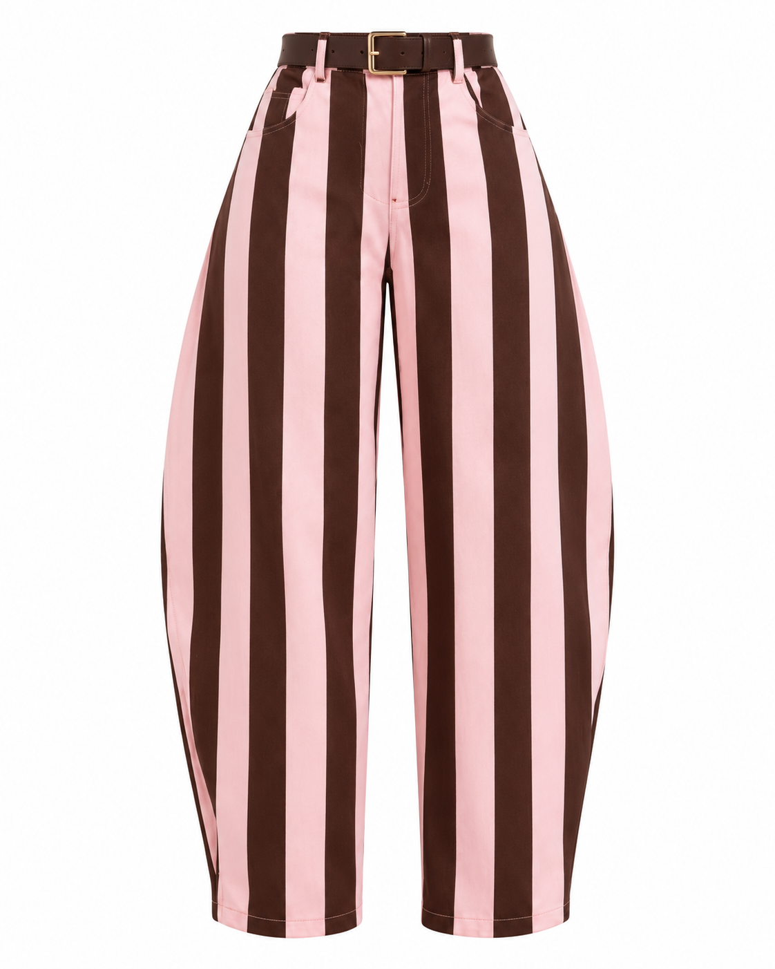 CANDY STRIPE BARREL PANTS