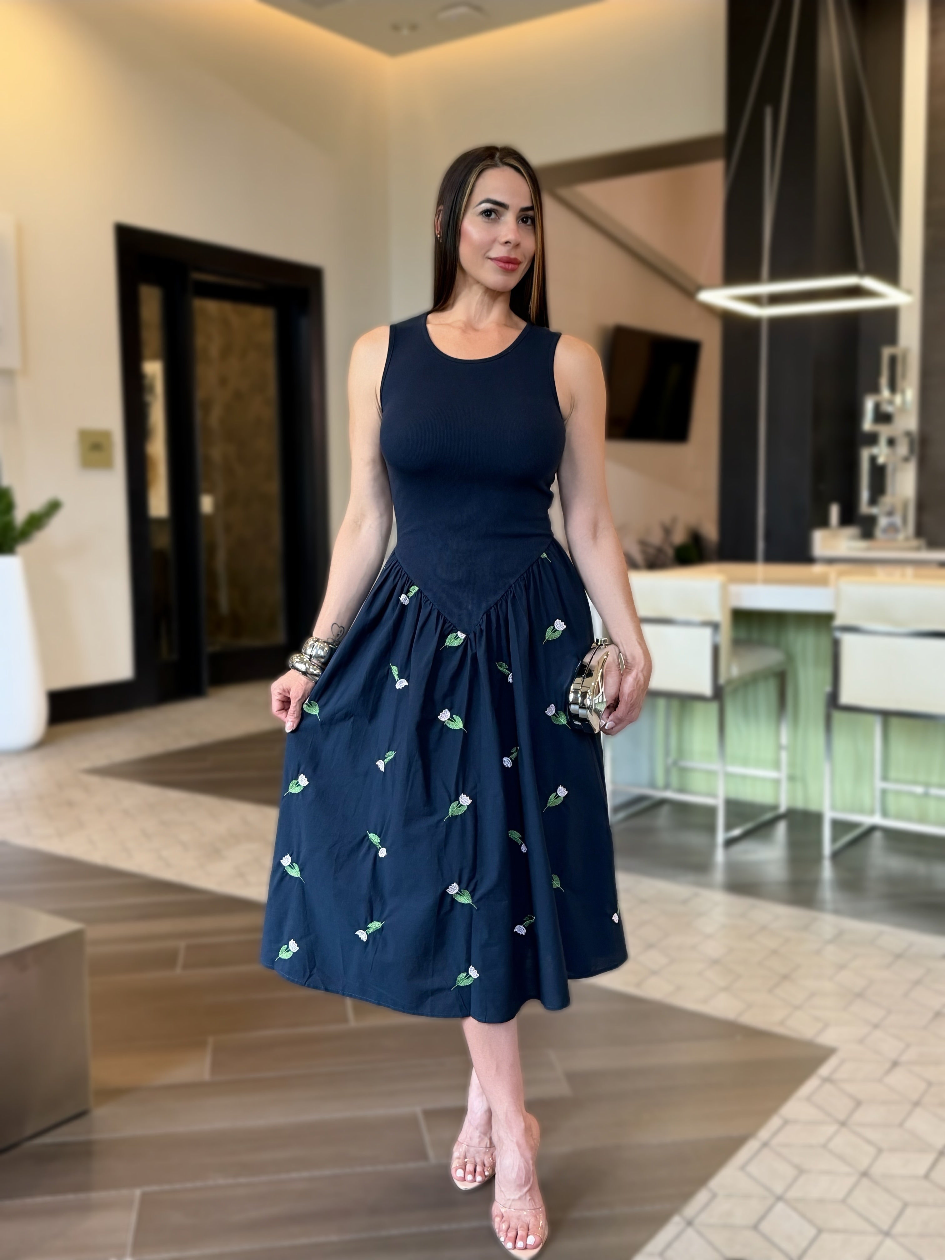 EMILIA MIDI DRESS