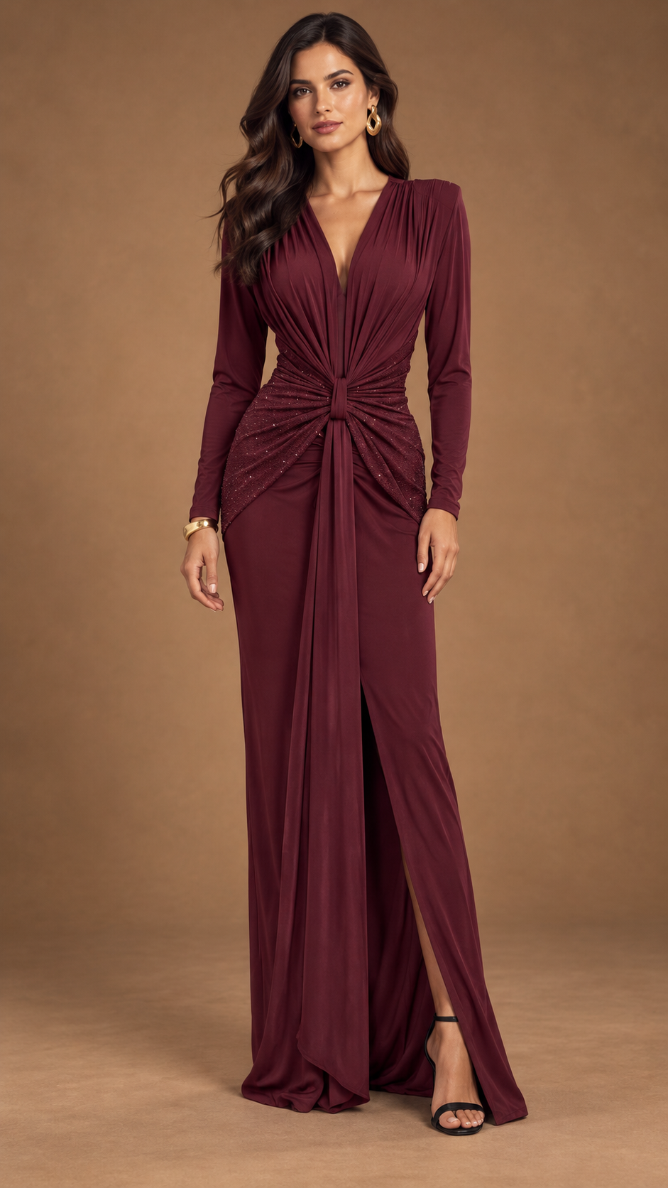GISELLE RHINESTONE MAXI DRESS