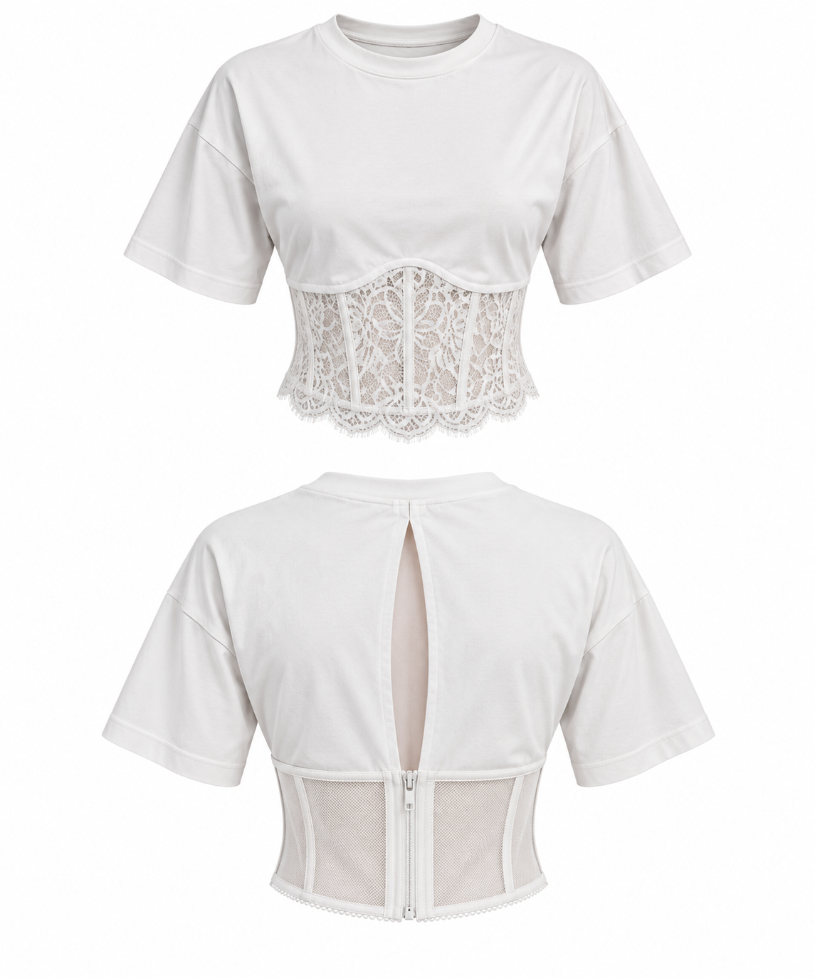 LACE MUSE CORSET TEE