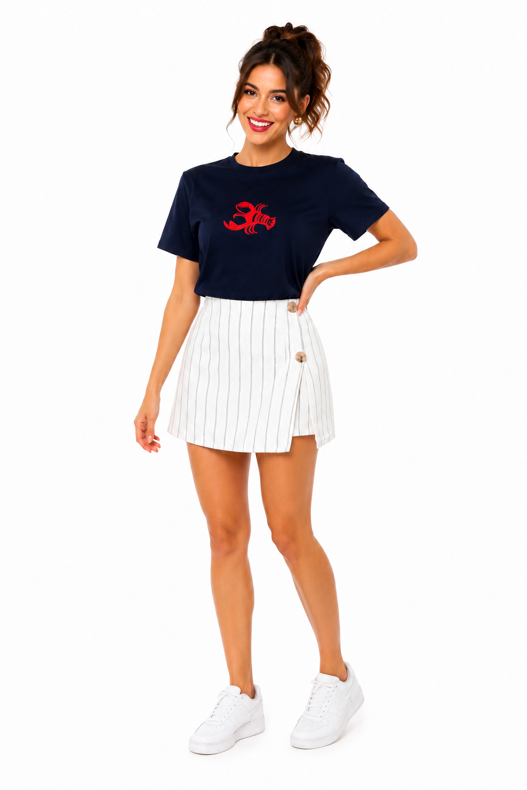 MONROE PINSTRIPE SKORT