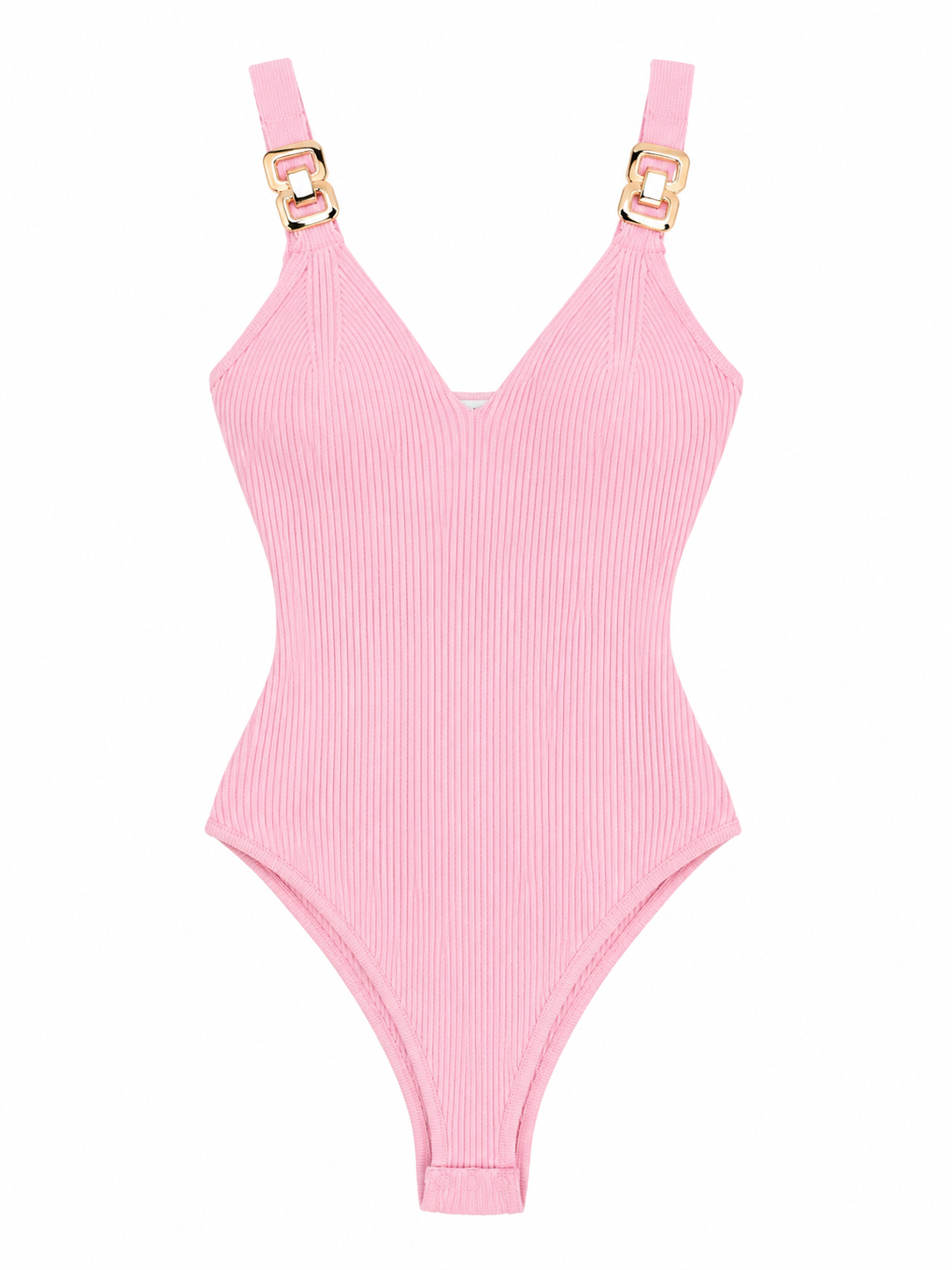 EMMA RIBBED GOLD DETAIL BODYSUIT