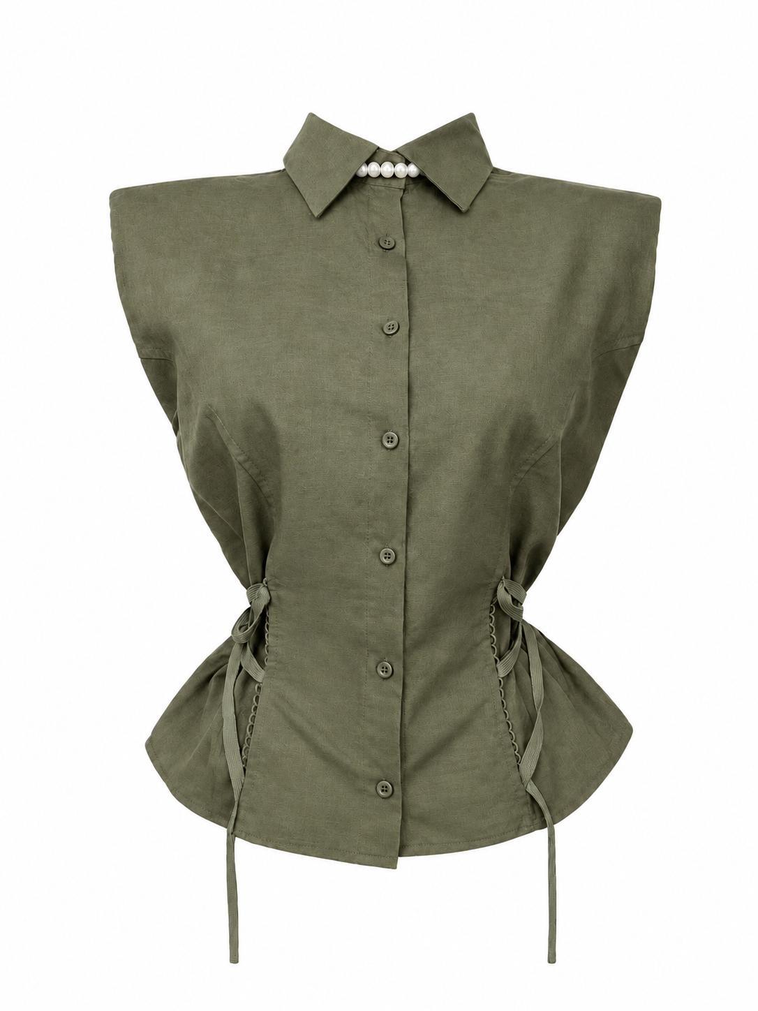 AURELIA LINEN WAIST TOP