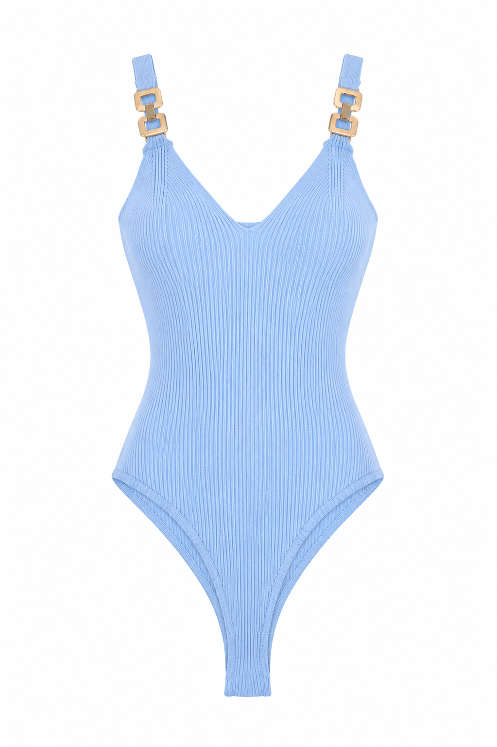 EMMA RIBBED GOLD DETAIL BODYSUIT