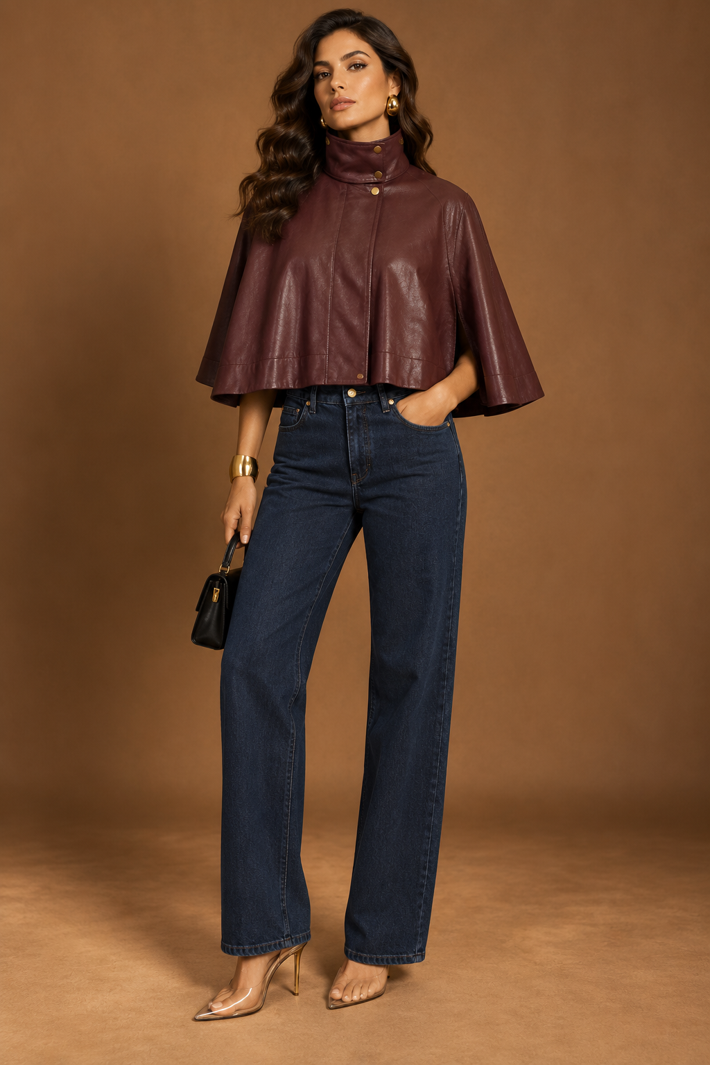 BORDEAUX CAPE JACKET