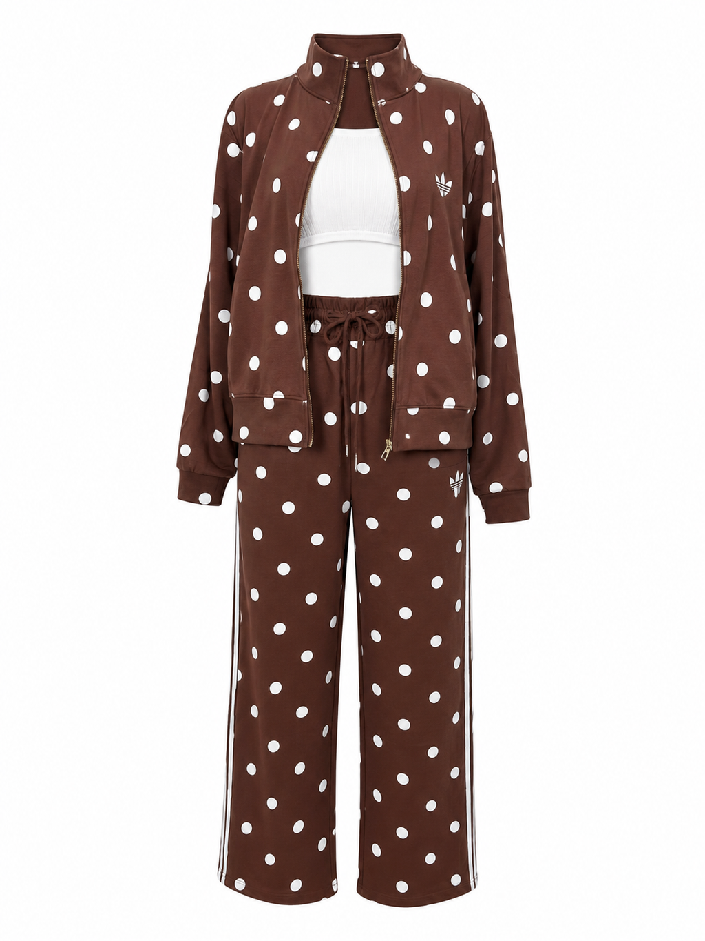ALESSIA POLKA DOT TRACKSUIT SET