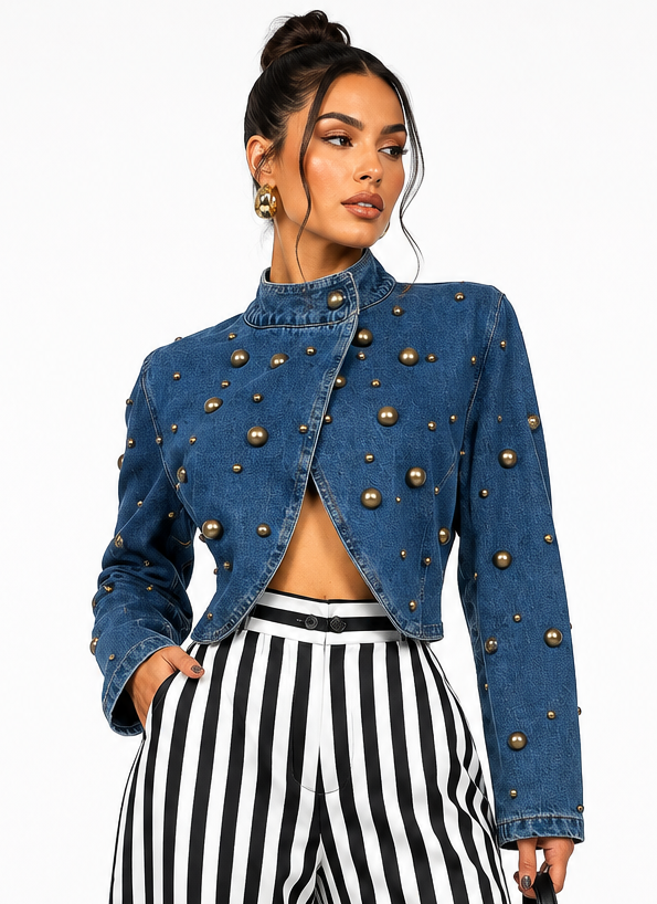 STUD DENIM JACKET