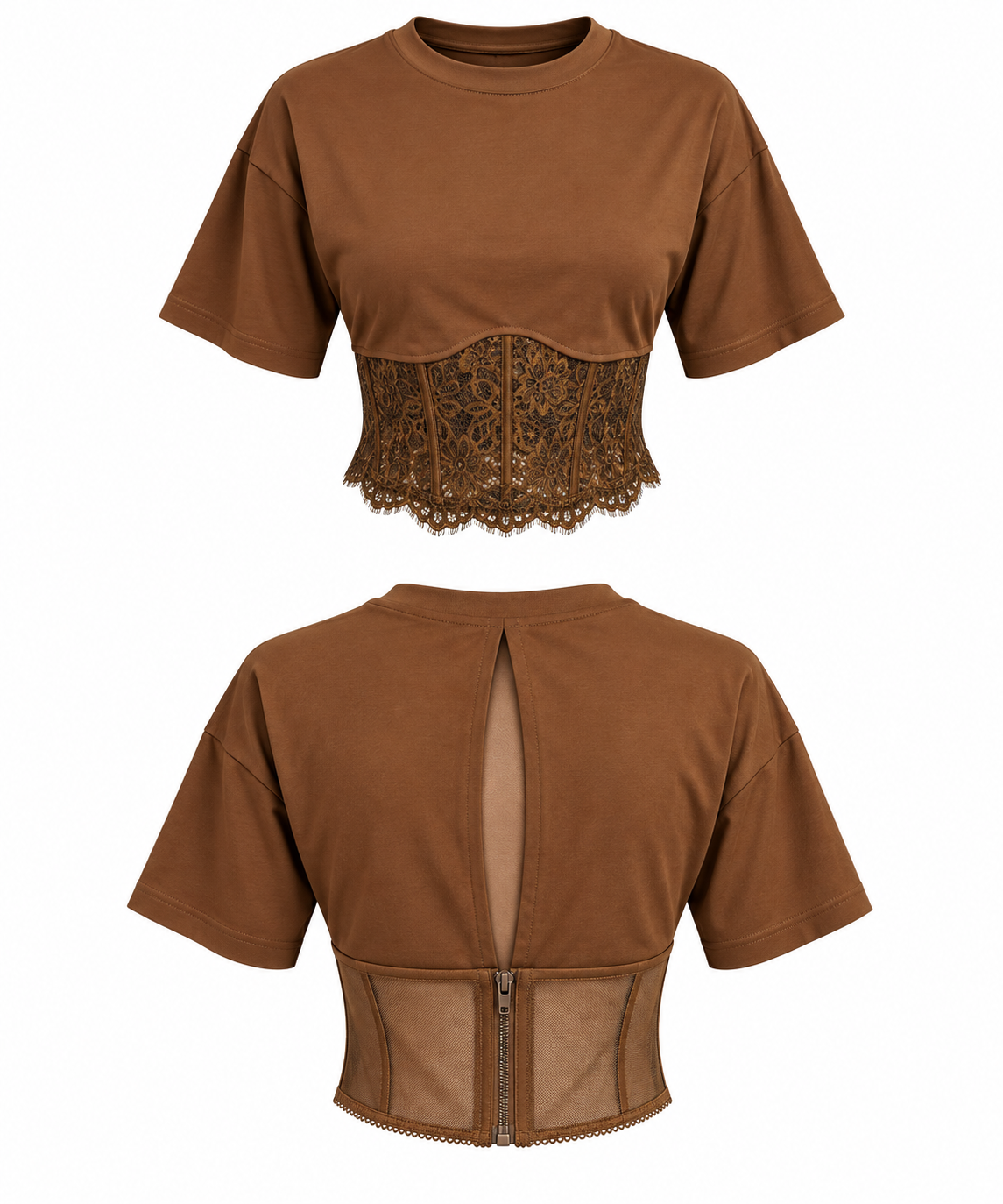 LACE MUSE CORSET TEE