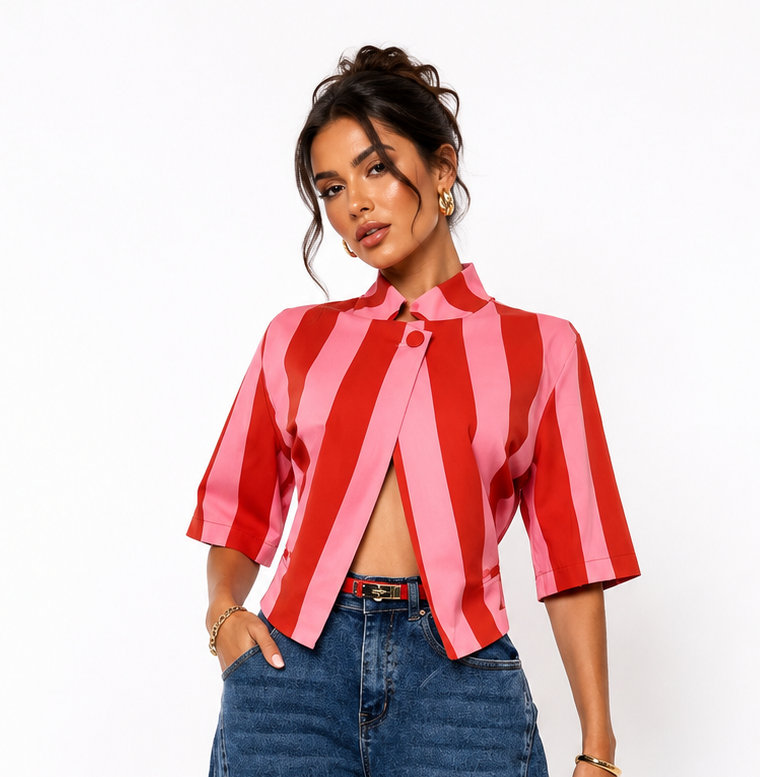 SCARLETT STRIPE ITALIAN JACKET