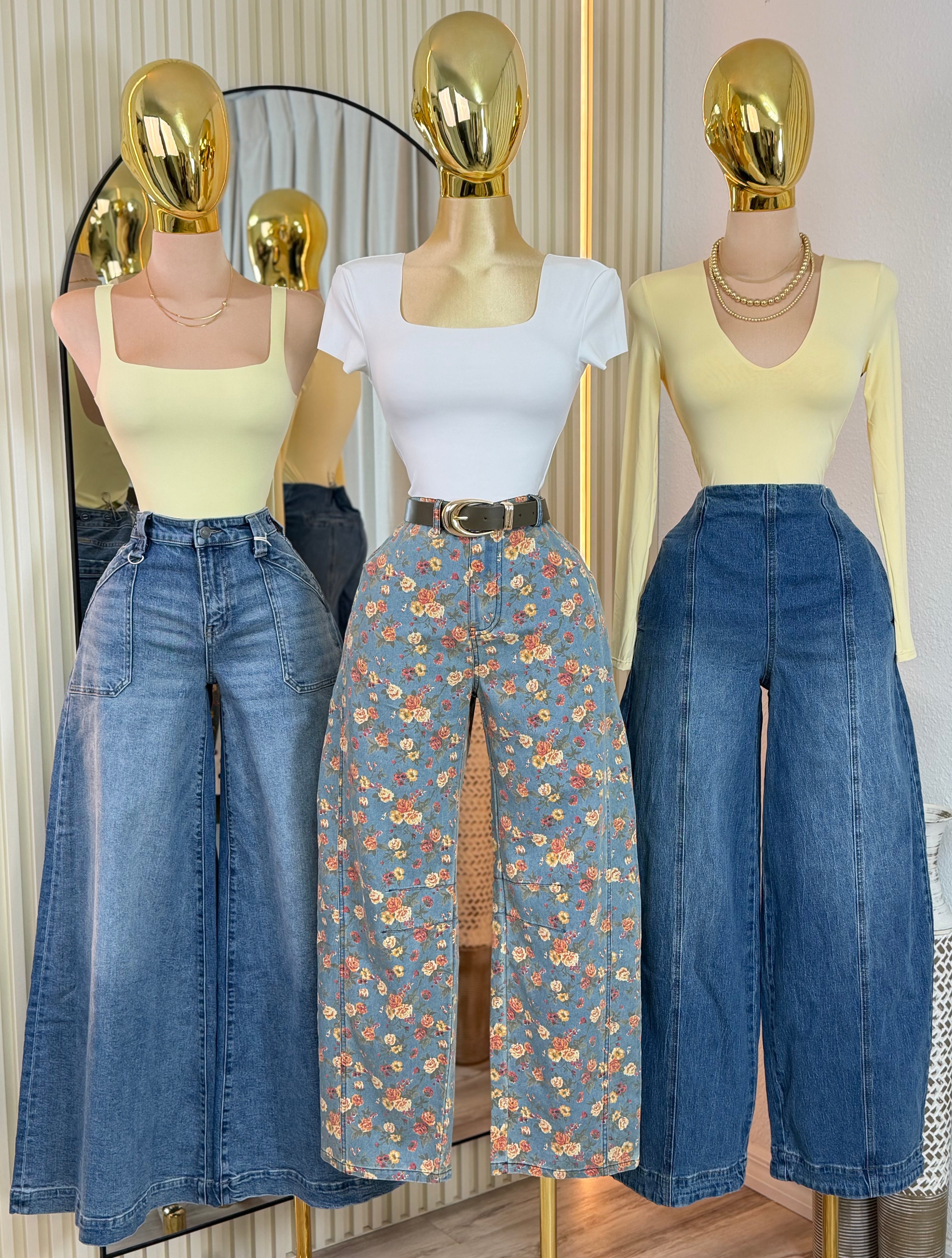 ZELIA SEAM BARREL JEANS