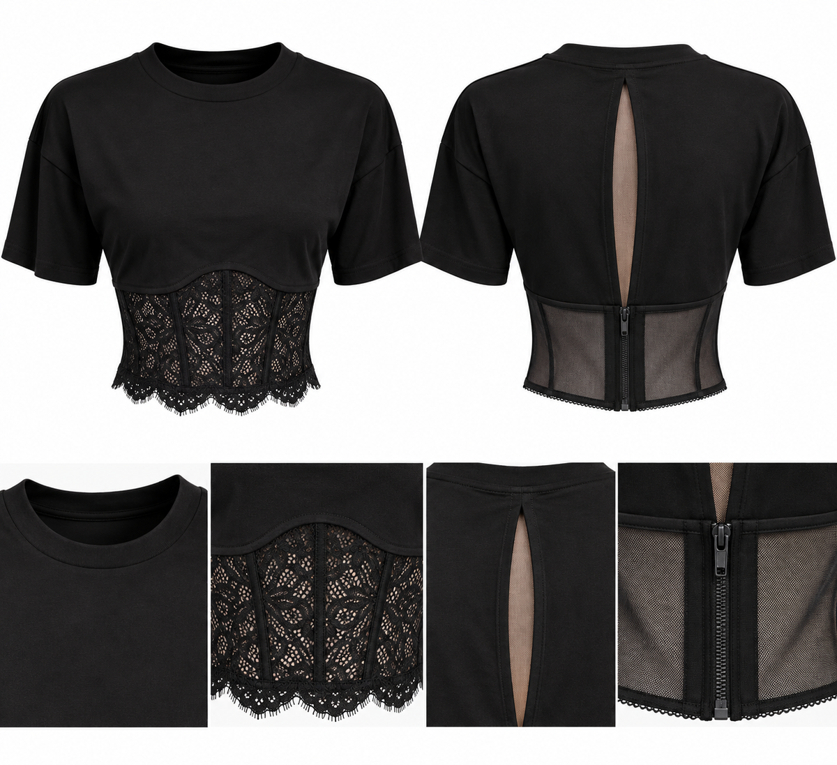 LACE MUSE CORSET TEE