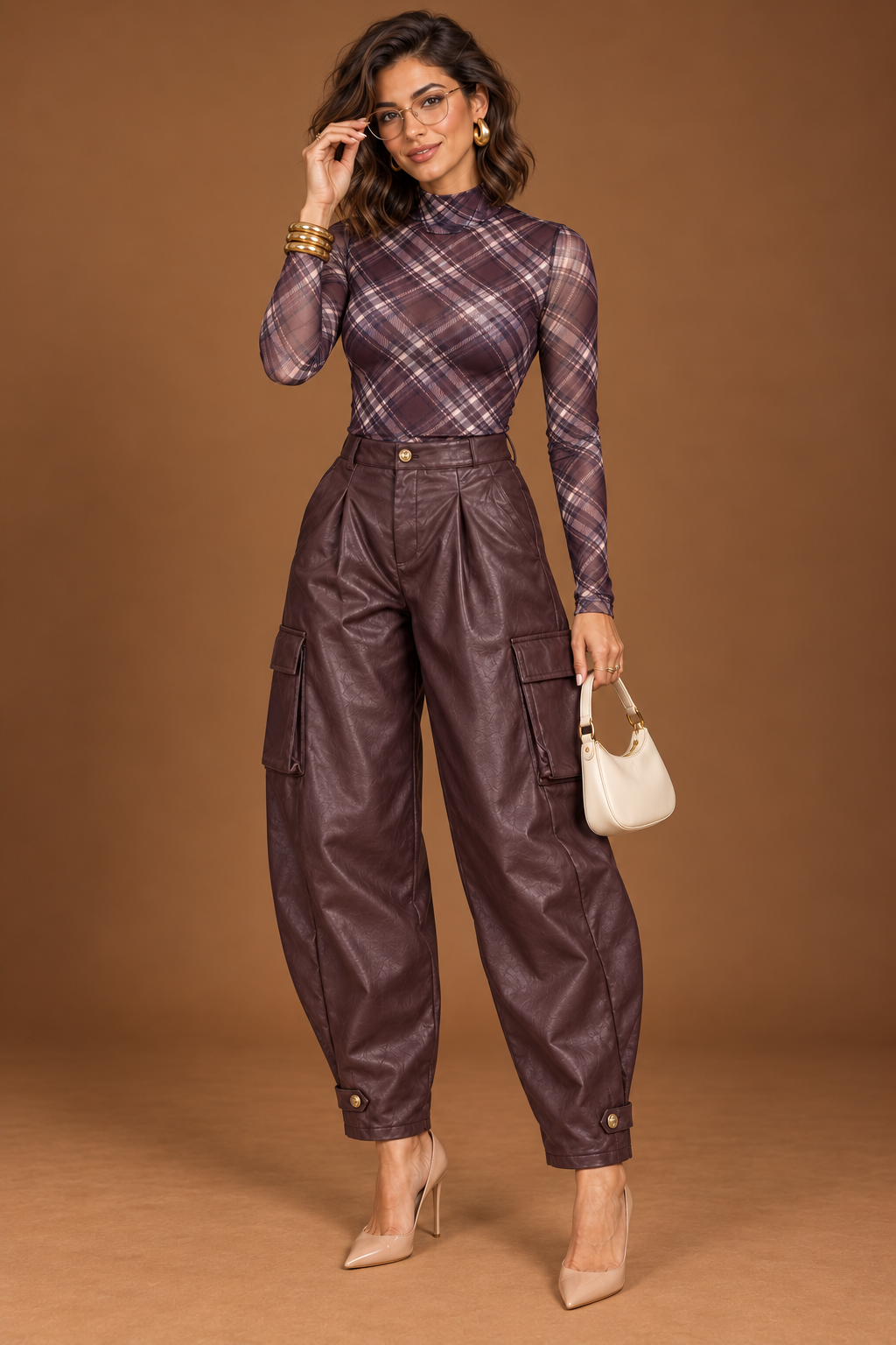 VIVIENNE PLAID TOP
