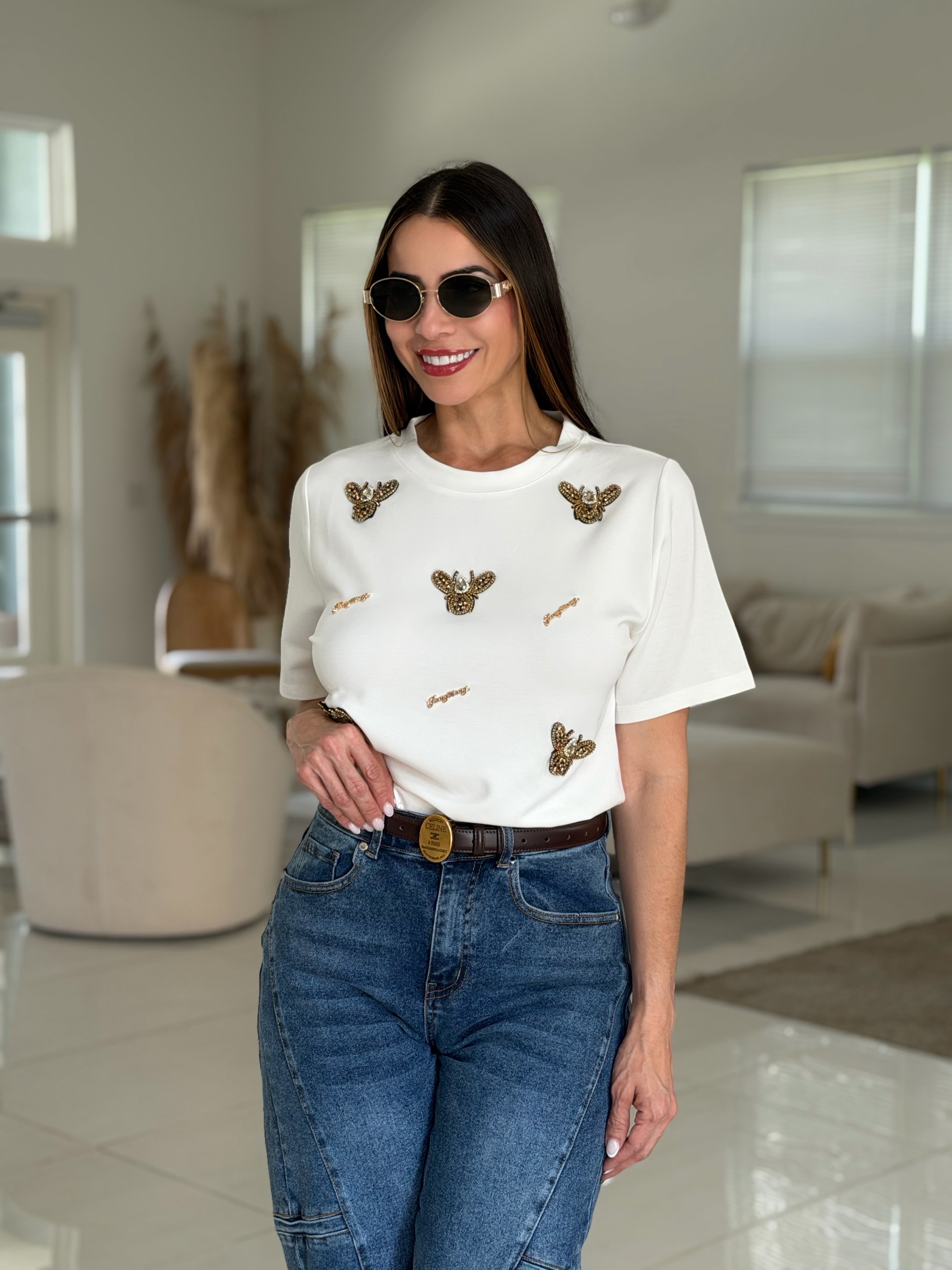 BLAIR BEE TEE WHITE